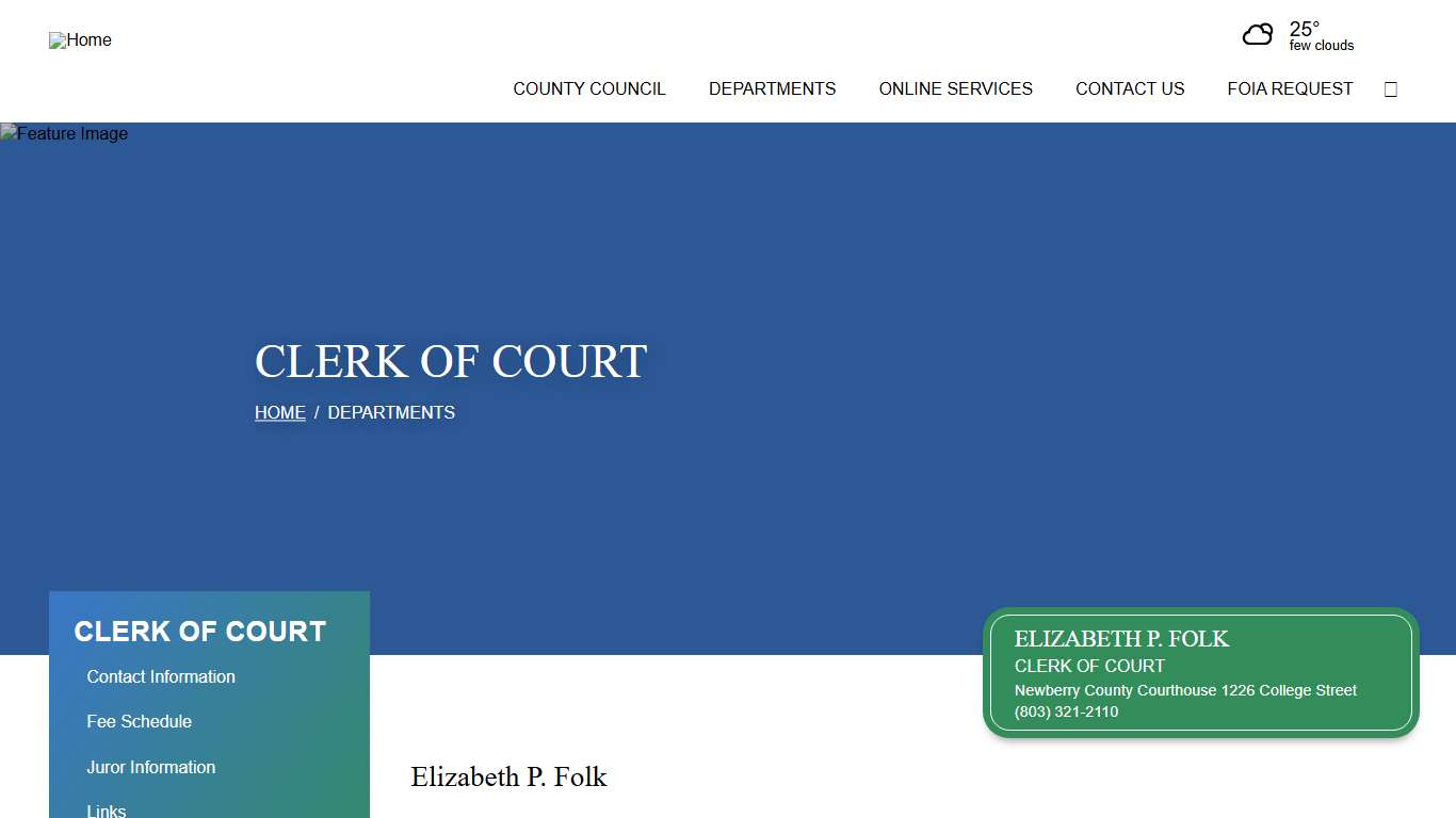 Clerk of Court | Newberry County, SC