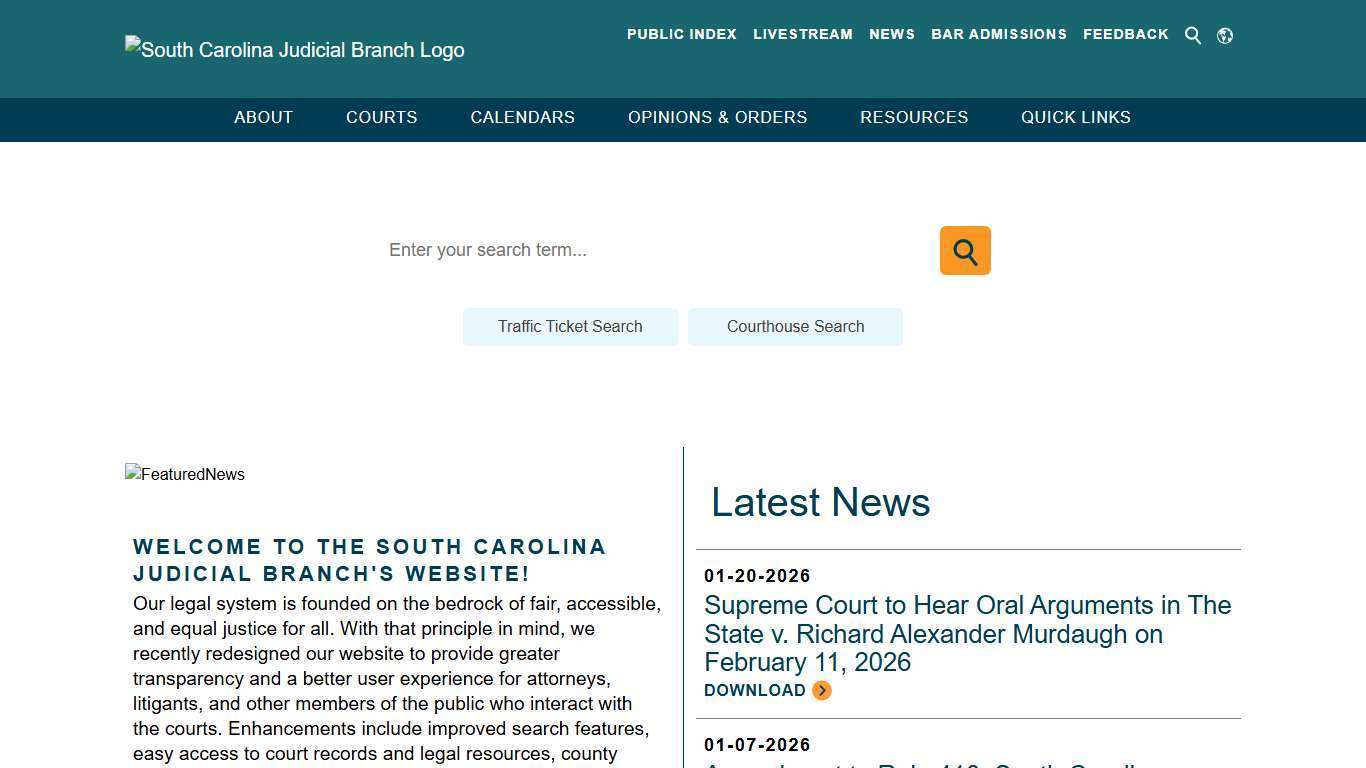 The South Carolina Judicial Branch